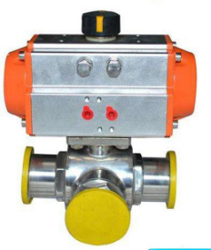 气动快装三通球阀