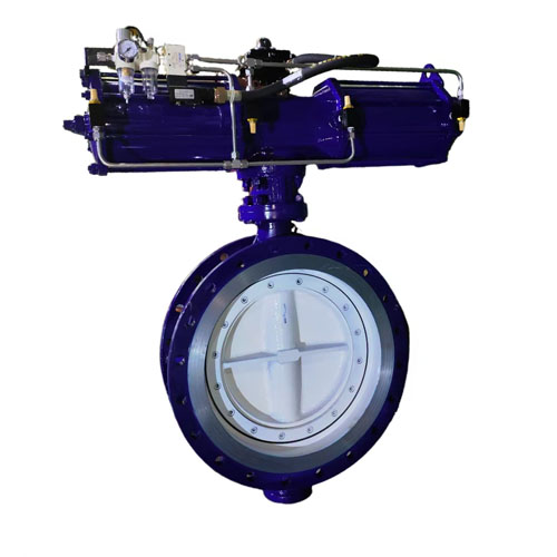 气动法兰硬密封蝶阀